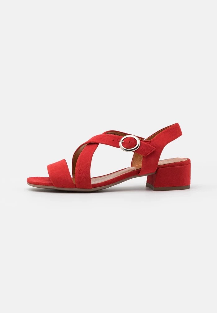 Sandale ANNA FIELD Anna Field Cuir Rouge Femme | CKI-6889696